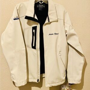 Landway Men's White Softshell Raincoat